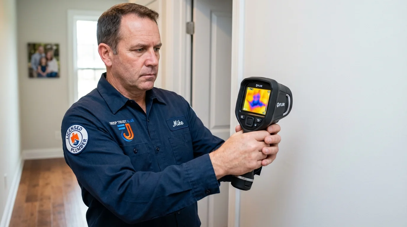 Thermal imaging leak detection by Johns Plumbing LLC in Winfield